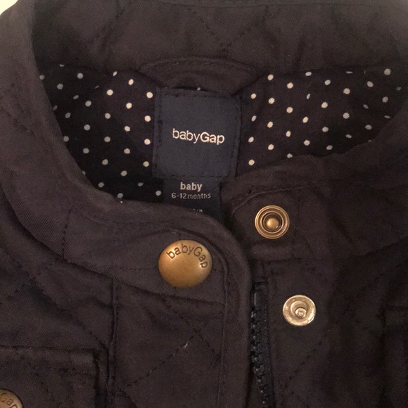 Baby Gap Navy Blue Quilted Jacket - Picture 2 of 3